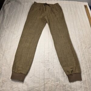 Ralph Lauren Purple Label Arsenia Tick Weave Tweed Jogger Pants Womens 2 $1290